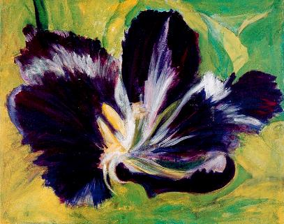Black Tulip painting